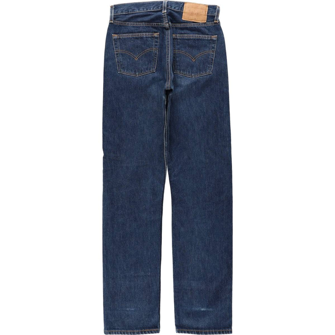 1990'S Levi's 6501-6214 Straight Denim Pants, Made in USA, Women's Size L (equivalent to W28), Vintage cotton blue type Vintage Second Hand