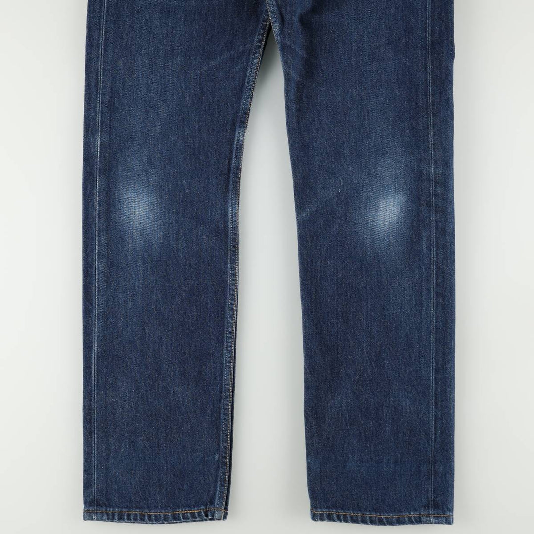 1990'S Levi's 6501-6214 Straight Denim Pants, Made in USA, Women's Size L (equivalent to W28), Vintage cotton blue type Vintage Second Hand