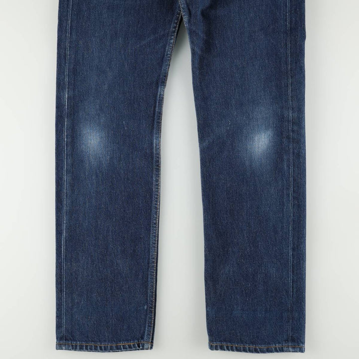 1990'S Levi's 6501-6214 Straight Denim Pants, Made in USA, Women's Size L (equivalent to W28), Vintage cotton blue type Vintage Second Hand