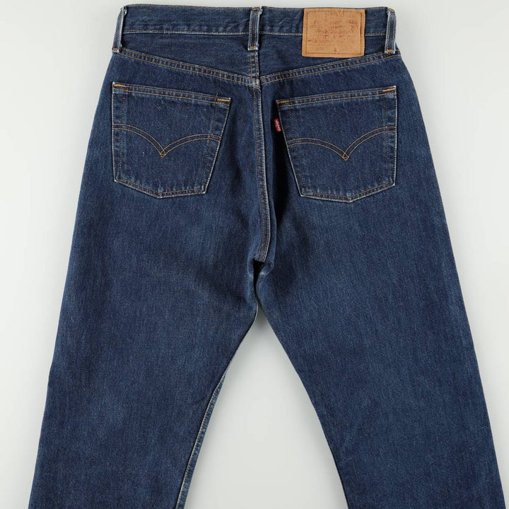 1990'S Levi's 6501-6214 Straight Denim Pants, Made in USA, Women's Size L (equivalent to W28), Vintage cotton blue type Vintage Second Hand