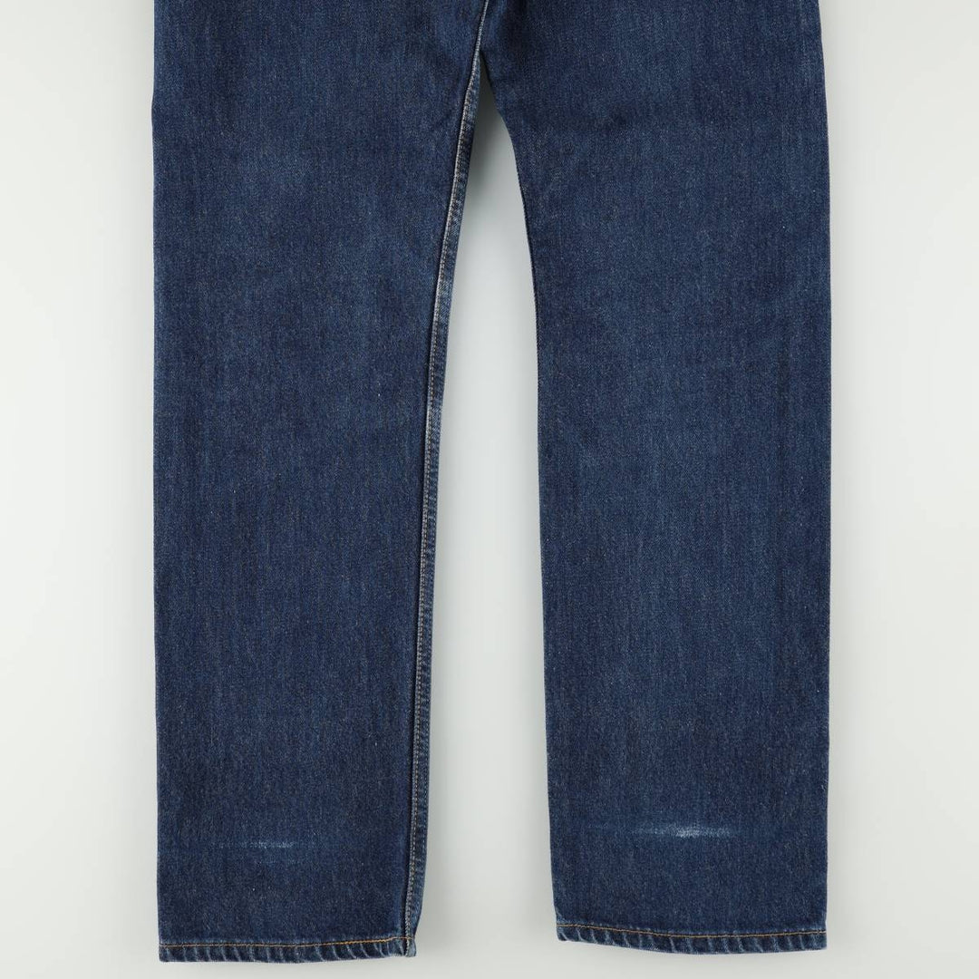 1990'S Levi's 6501-6214 Straight Denim Pants, Made in USA, Women's Size L (equivalent to W28), Vintage cotton blue type Vintage Second Hand