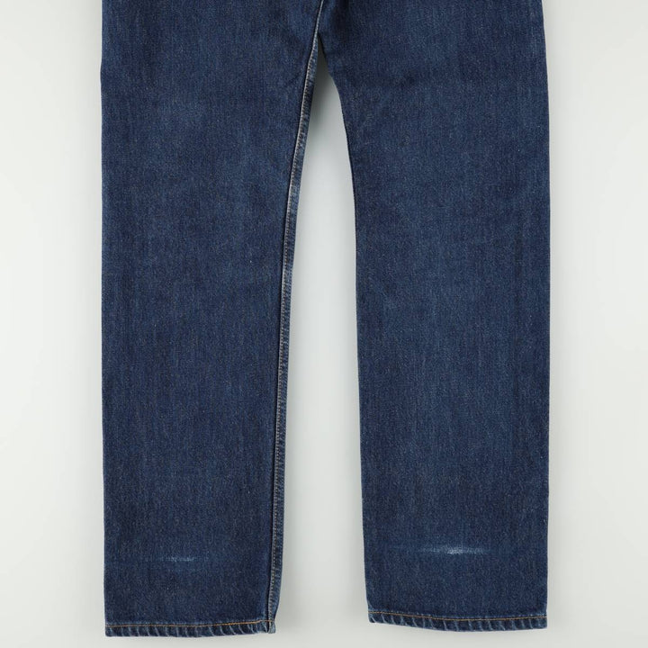 1990'S Levi's 6501-6214 Straight Denim Pants, Made in USA, Women's Size L (equivalent to W28), Vintage cotton blue type Vintage Second Hand