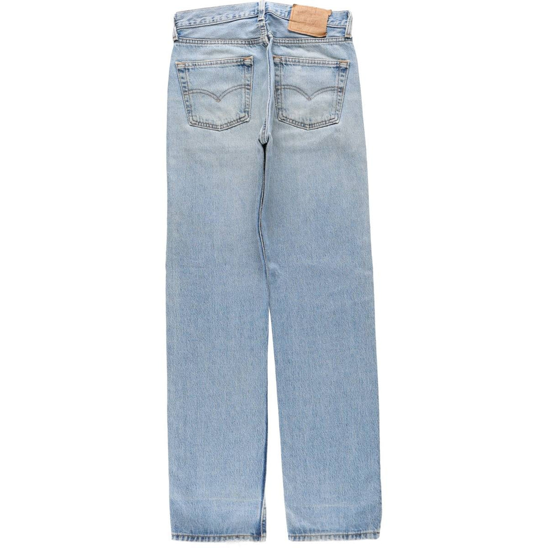 90'S Levi's 501-0193 Straight Denim Pants, Made in USA, Women's Size L (W28), Vintage cotton blue type Vintage Second Hand