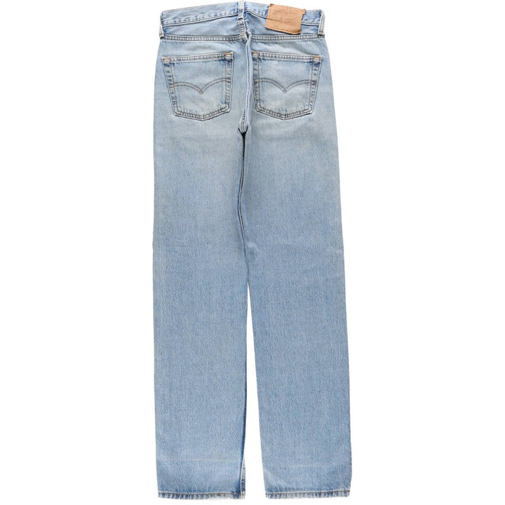 90'S Levi's 501-0193 Straight Denim Pants, Made in USA, Women's Size L (W28), Vintage cotton blue type Vintage Second Hand
