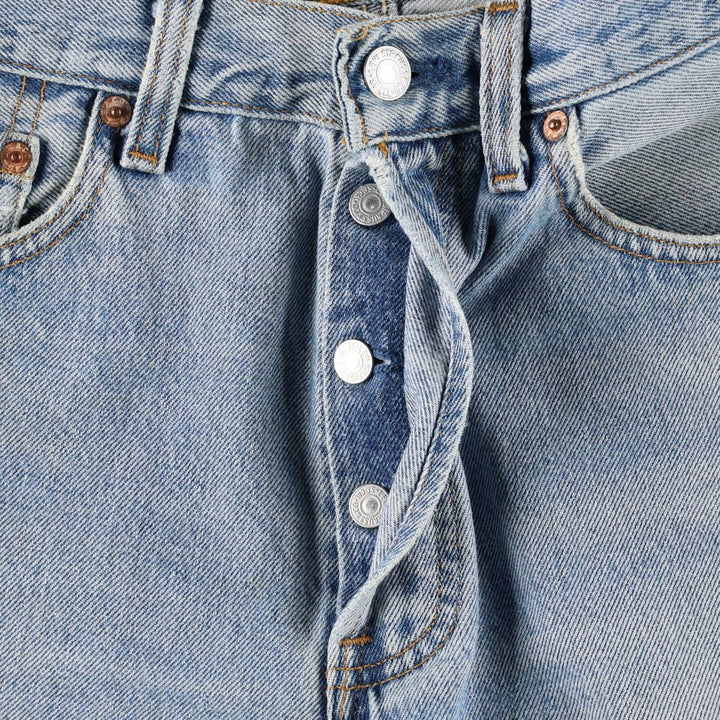 90'S Levi's 501-0193 Straight Denim Pants, Made in USA, Women's Size L (W28), Vintage cotton blue type Vintage Second Hand