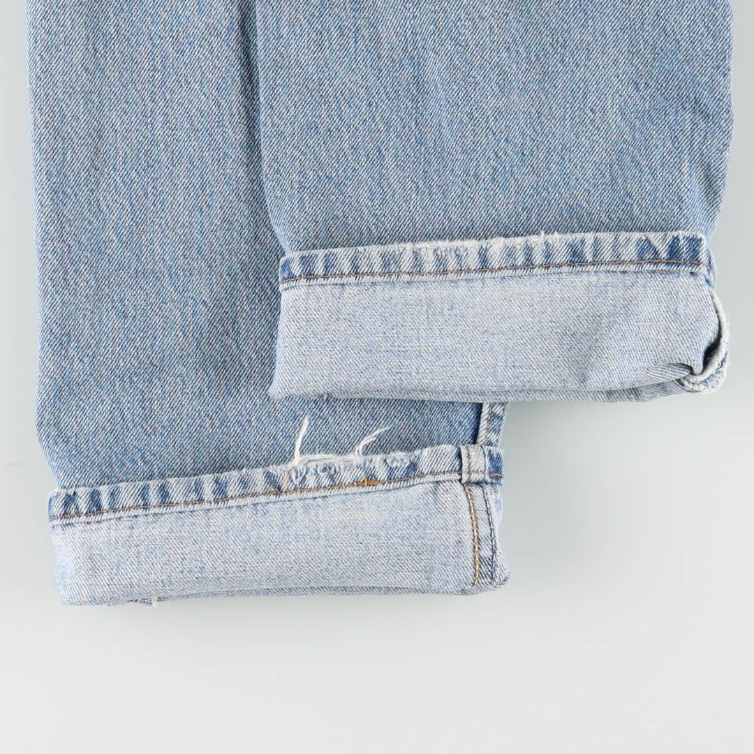 90'S Levi's 501-0193 Straight Denim Pants, Made in USA, Women's Size L (W28), Vintage cotton blue type Vintage Second Hand