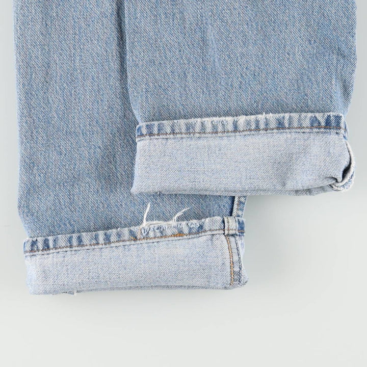 90'S Levi's 501-0193 Straight Denim Pants, Made in USA, Women's Size L (W28), Vintage cotton blue type Vintage Second Hand