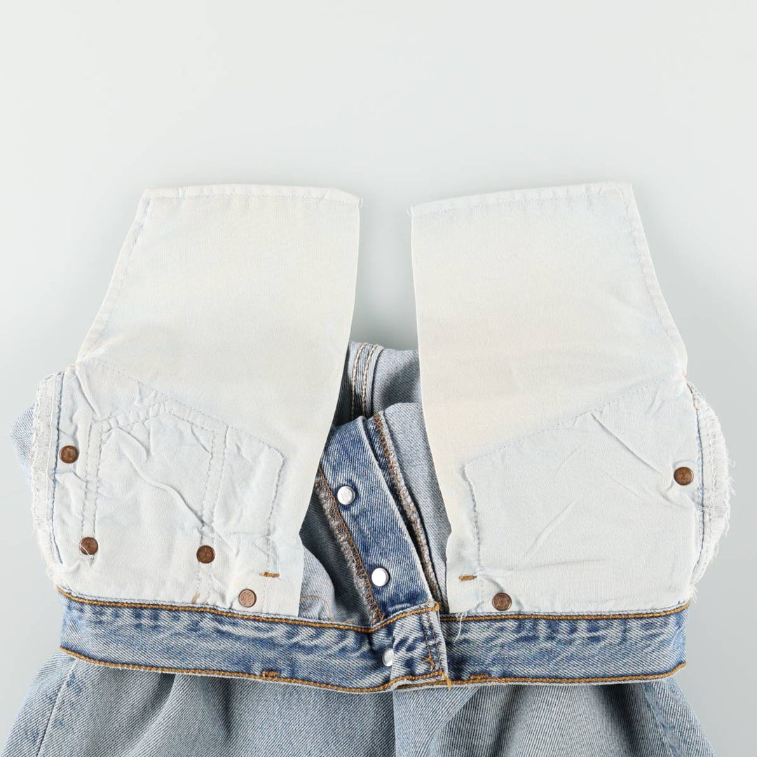 90'S Levi's 501-0193 Straight Denim Pants, Made in USA, Women's Size L (W28), Vintage cotton blue type Vintage Second Hand