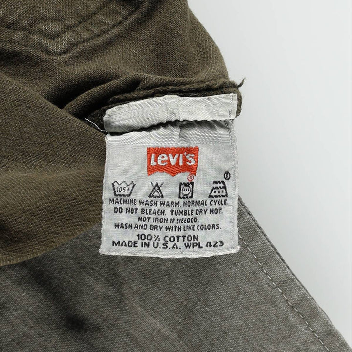2000'S Levi's 501 Straight Denim Pants, Made in USA, Women's Size L (W27) cotton Khaki type Vintage Second Hand