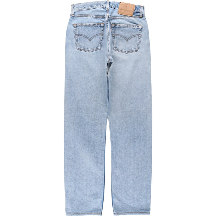 2000'S Levi's 501 Straight Denim Pants, Made in USA, Women's Size L (equivalent to W29) cotton blue type Vintage Second Hand