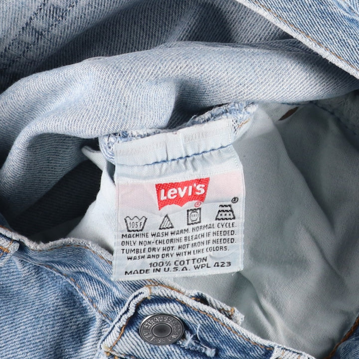 2000'S Levi's 501 Straight Denim Pants, Made in USA, Women's Size L (equivalent to W29) cotton blue type Vintage Second Hand