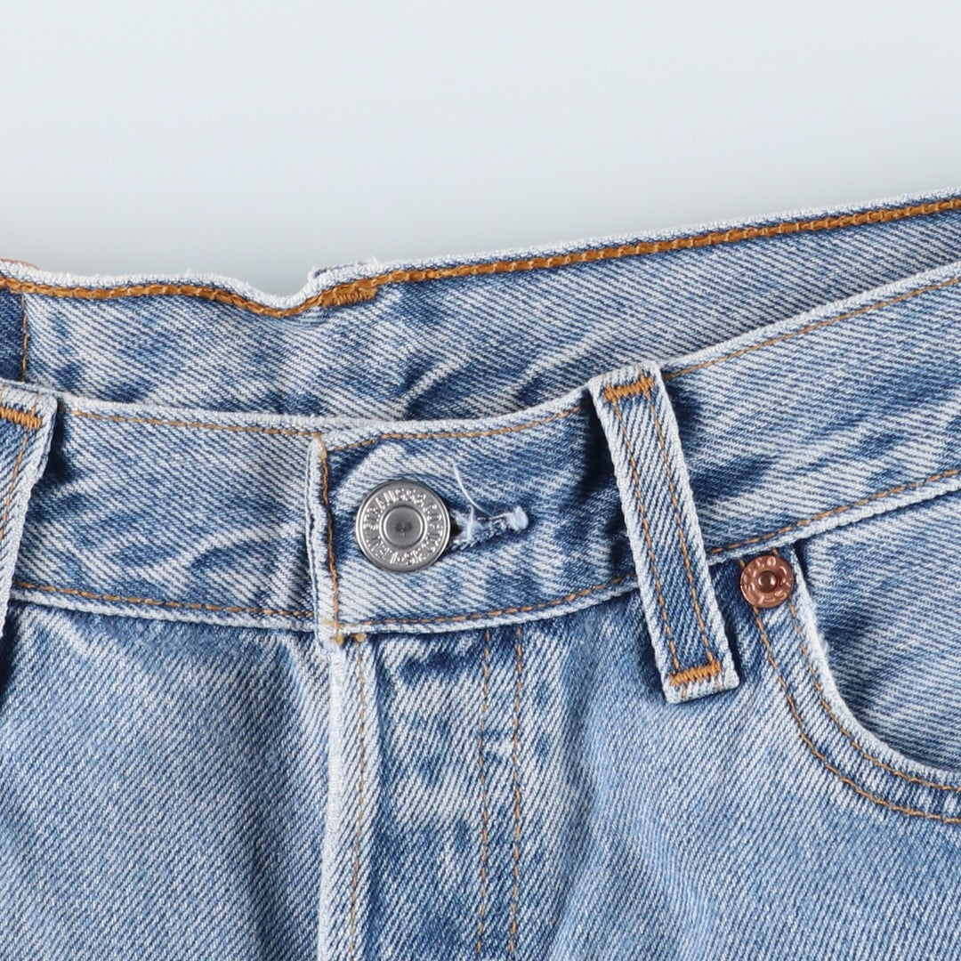 2000'S Levi's 501 Straight Denim Pants, Made in USA, Women's Size L (equivalent to W29) cotton blue type Vintage Second Hand