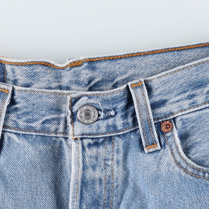 2000'S Levi's 501 Straight Denim Pants, Made in USA, Women's Size L (equivalent to W29) cotton blue type Vintage Second Hand