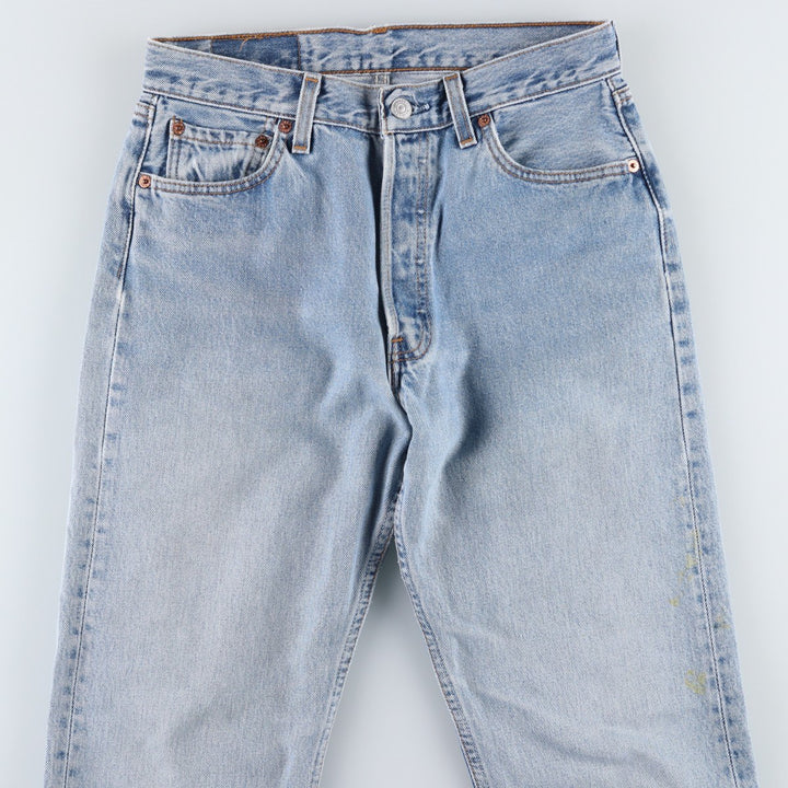 2000'S Levi's 501 Straight Denim Pants, Made in USA, Women's Size L (equivalent to W29) cotton blue type Vintage Second Hand