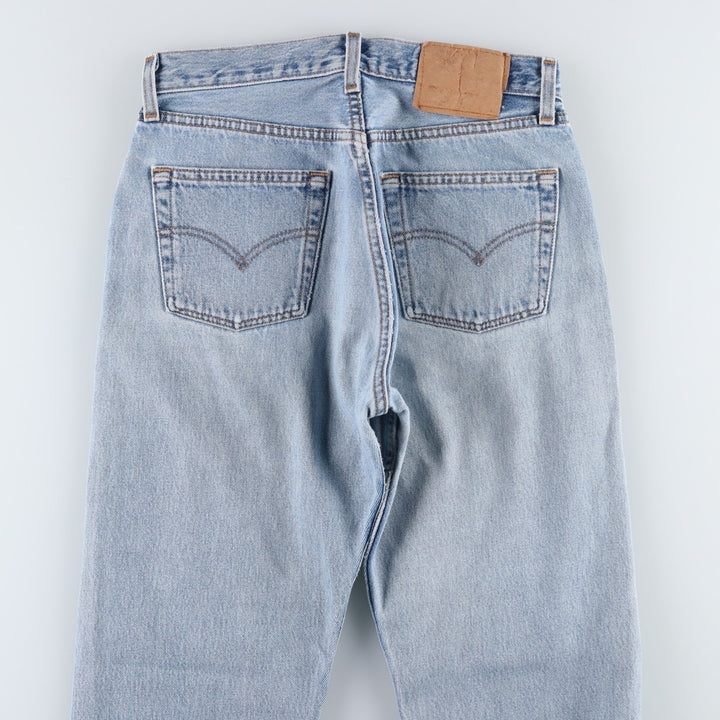 2000'S Levi's 501 Straight Denim Pants, Made in USA, Women's Size L (equivalent to W29) cotton blue type Vintage Second Hand