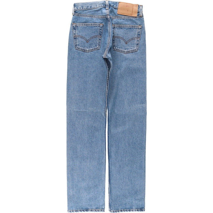 90'S Levi's 501-0193 Straight Denim Pants, Made in USA, Women's Size L (W28), Vintage cotton blue type Vintage Second Hand