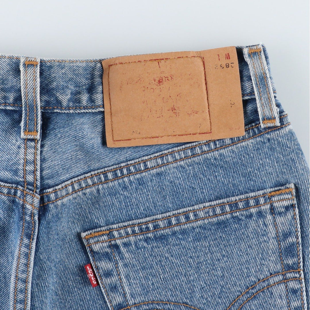 90'S Levi's 501-0193 Straight Denim Pants, Made in USA, Women's Size L (W28), Vintage cotton blue type Vintage Second Hand