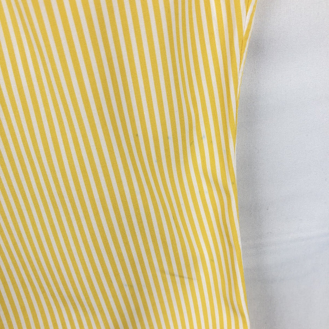 Ralph Lauren Classic Fit Short Sleeve Button Down Striped Shirt Men's XL cotton yellow type Vintage Second Hand
