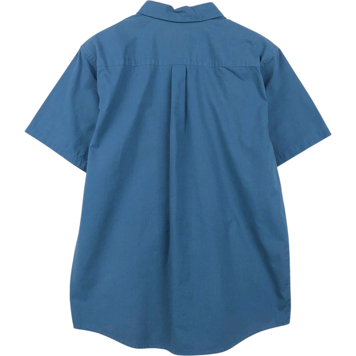 Patagonia 52690SP14 Short-Sleeve Cotton Shirt, Men's Size M (approx.) Organic cotton blue type Vintage Second Hand