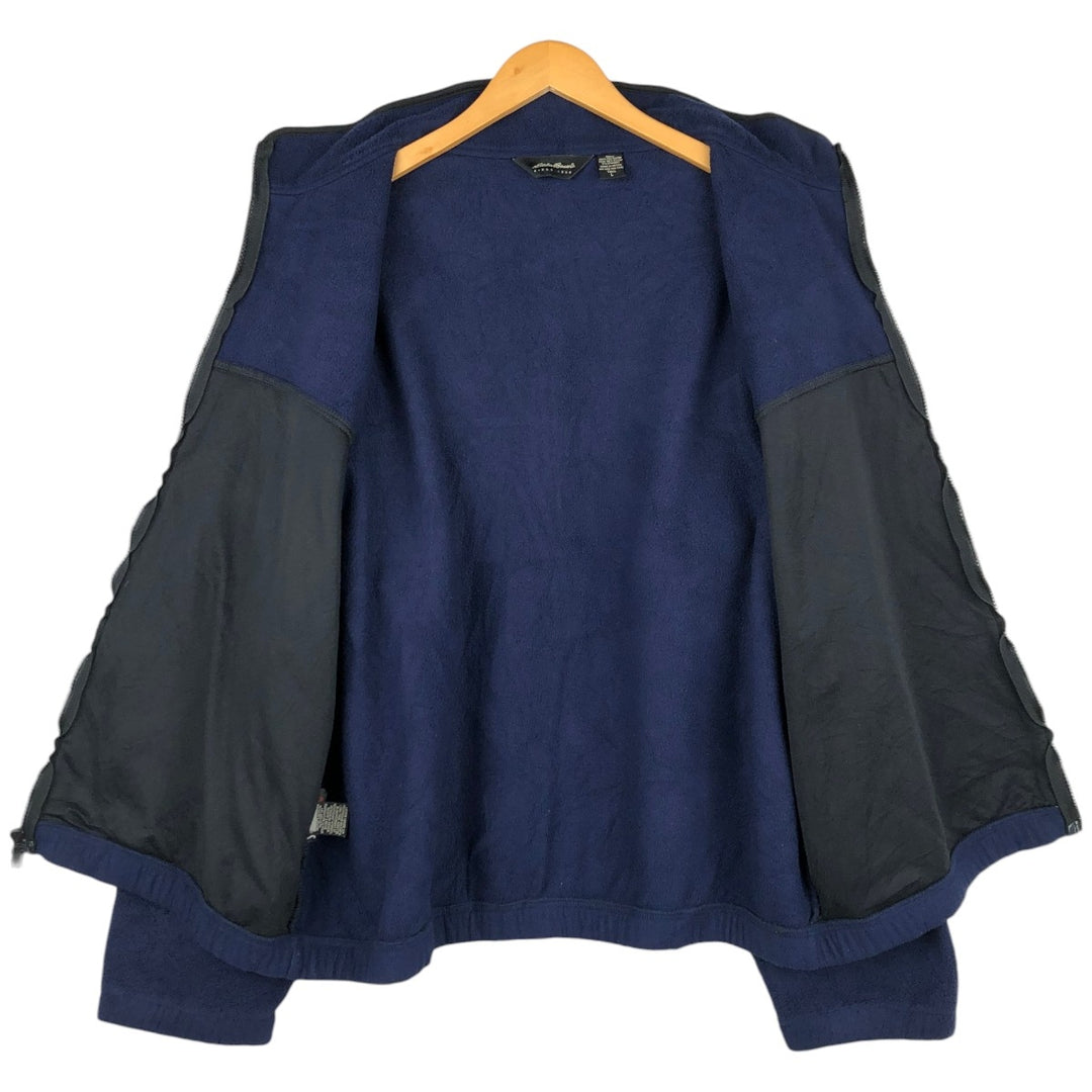 2000'S Eddie Bauer fleece jacket, men's size L (approx.) polyester blue type Vintage Second Hand