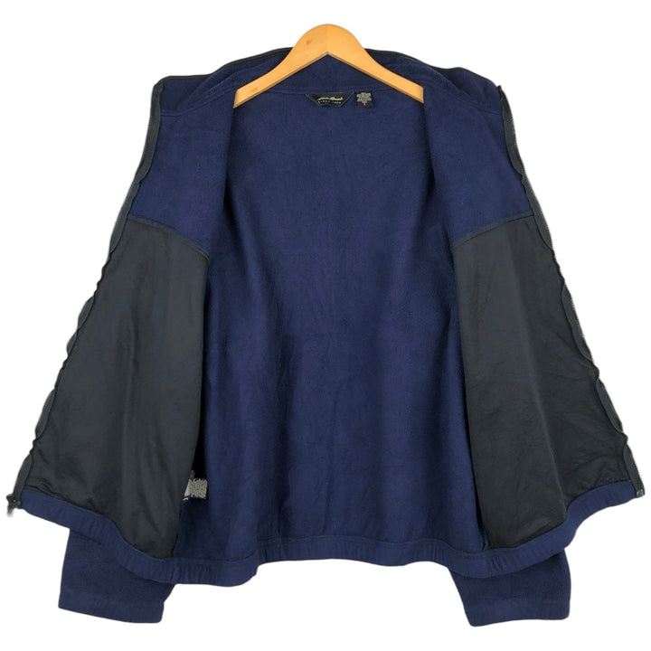 2000'S Eddie Bauer fleece jacket, men's size L (approx.) polyester blue type Vintage Second Hand