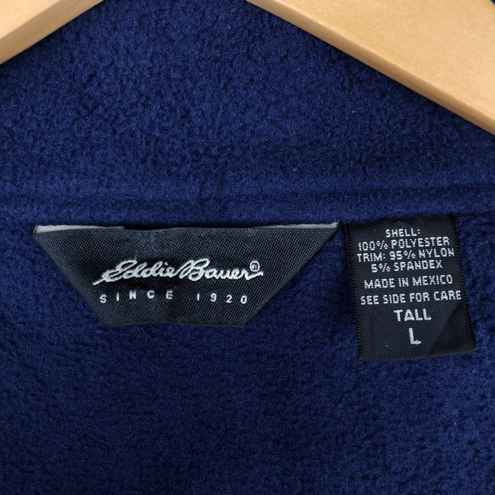 2000'S Eddie Bauer fleece jacket, men's size L (approx.) polyester blue type Vintage Second Hand