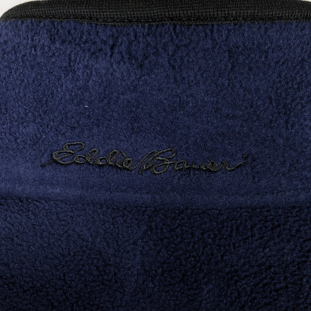 2000'S Eddie Bauer fleece jacket, men's size L (approx.) polyester blue type Vintage Second Hand