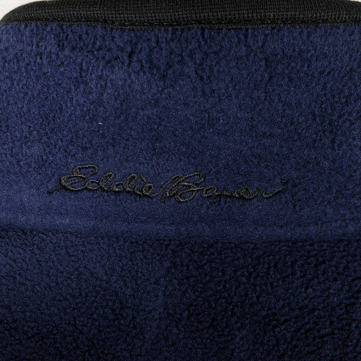 2000'S Eddie Bauer fleece jacket, men's size L (approx.) polyester blue type Vintage Second Hand