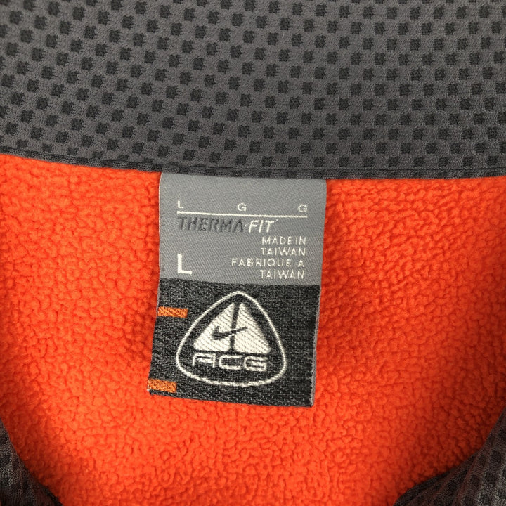 Nike ACG Half-Zip Fleece Pullover, Men's Size L (approx.) polyester orange type Vintage Second Hand
