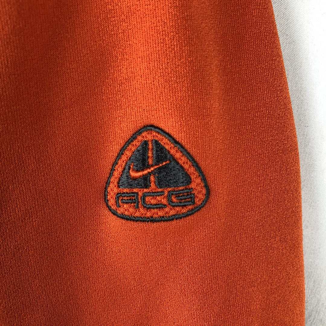 Nike ACG Half-Zip Fleece Pullover, Men's Size L (approx.) polyester orange type Vintage Second Hand