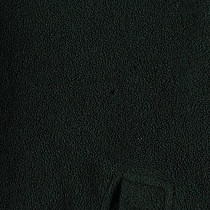 Ralph Lauren CHAPS Half-Zip Fleece Pullover, Men's XXL (approx.) polyester Green type dark green Vintage Second Hand