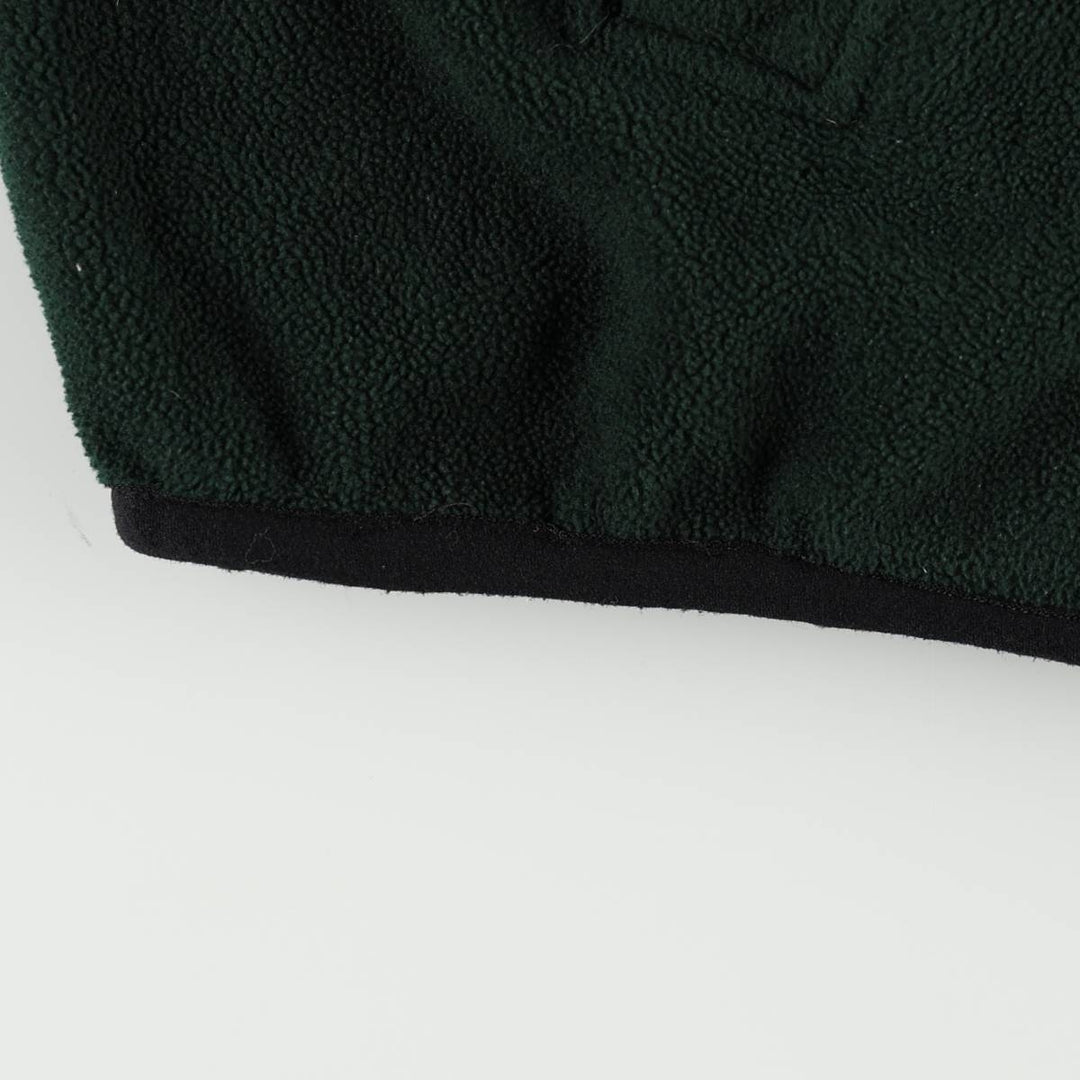 Ralph Lauren CHAPS Half-Zip Fleece Pullover, Men's XXL (approx.) polyester Green type dark green Vintage Second Hand