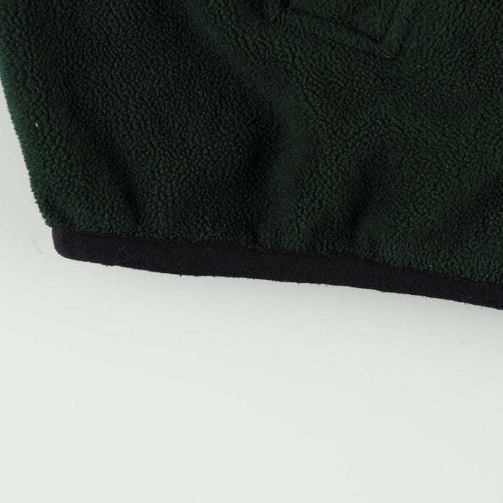 Ralph Lauren CHAPS Half-Zip Fleece Pullover, Men's XXL (approx.) polyester Green type dark green Vintage Second Hand