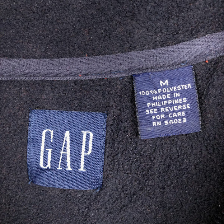 90'S GAP Vintage Half-Zip Fleece Pullover, Men's Size Medium polyester orange type Vintage Second Hand
