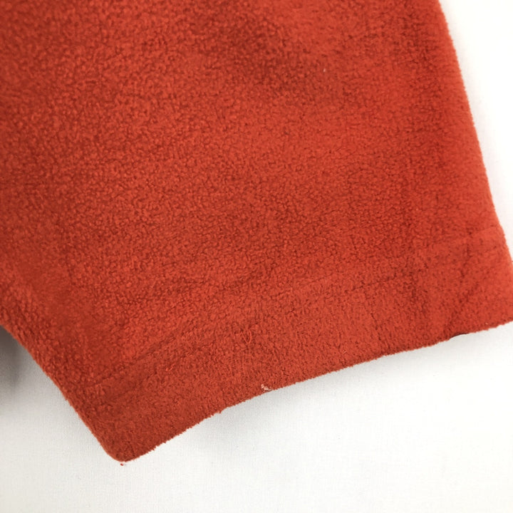 90'S GAP Vintage Half-Zip Fleece Pullover, Men's Size Medium polyester orange type Vintage Second Hand