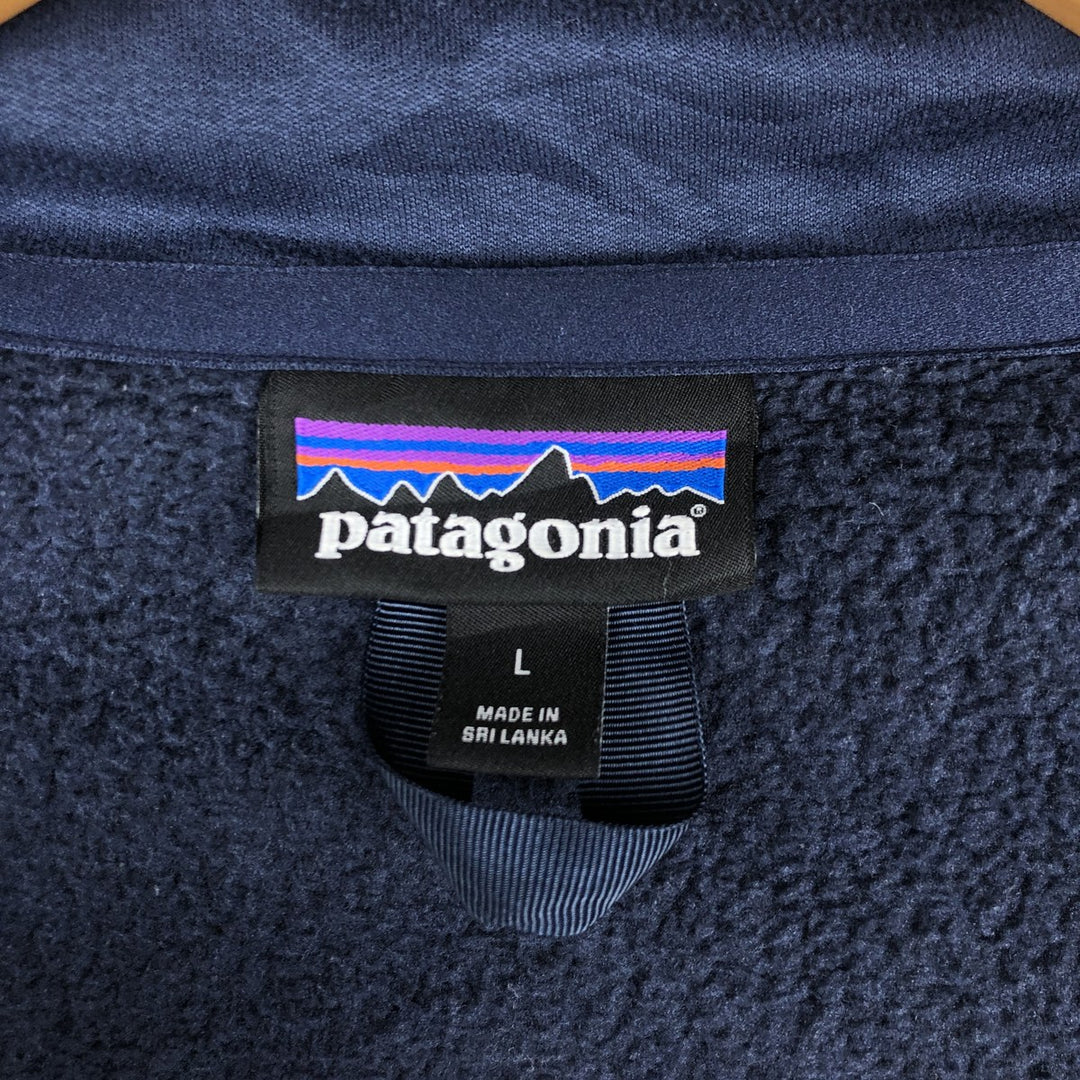 Patagonia Better Sweater Jacket 25528FA22 Fleece Jacket Men's Size L (approx.) polyester navy blue type Vintage Second Hand
