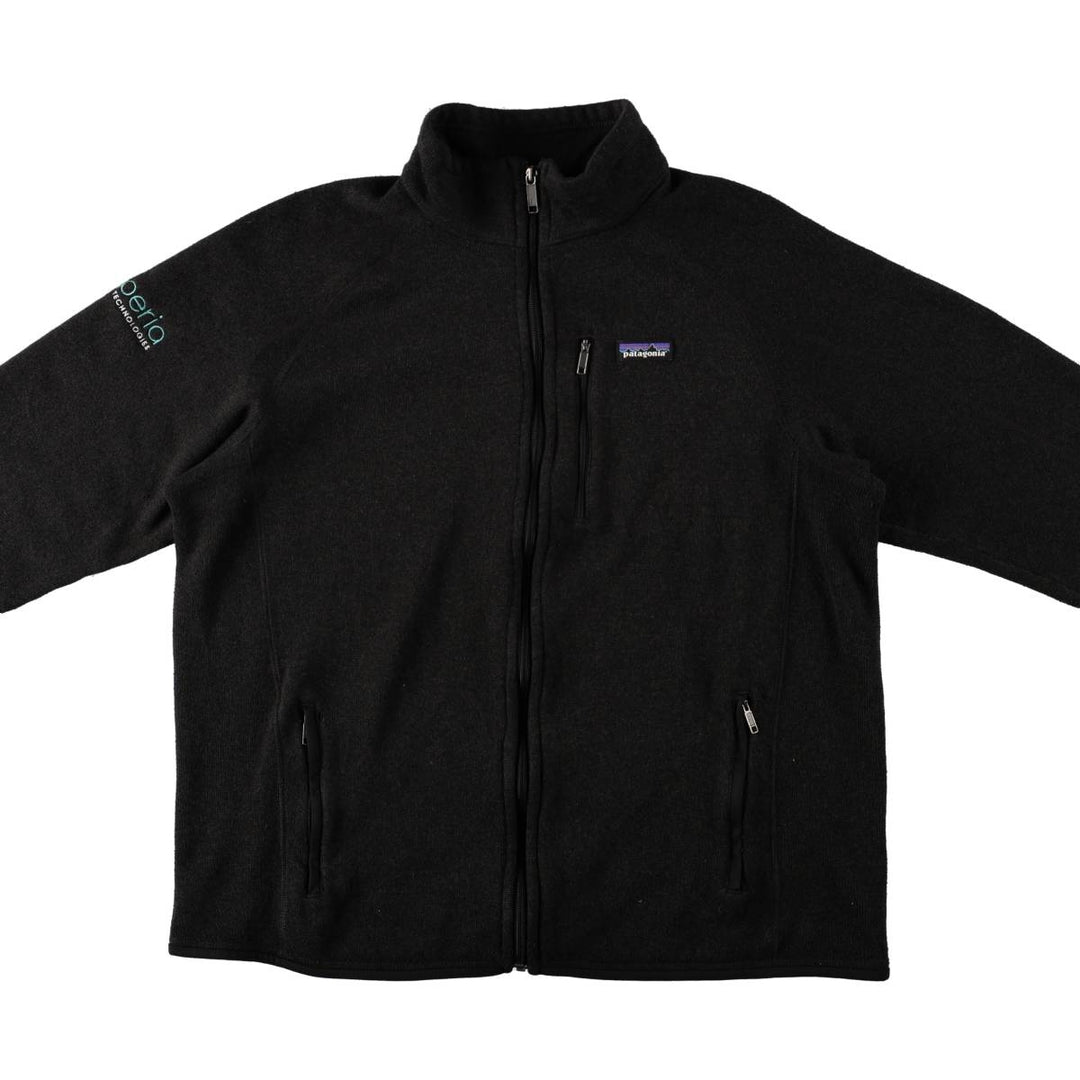 Patagonia Better Sweater Jacket 25527FA17 Advertising Fleece Jacket, Men's XL equivalent. polyester black type Vintage Second Hand