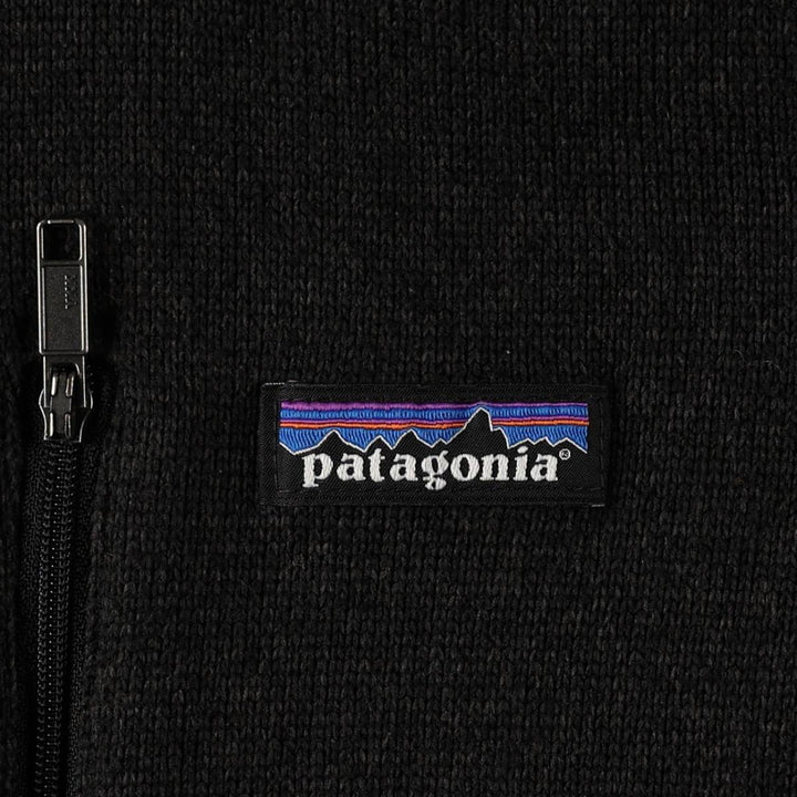 Patagonia Better Sweater Jacket 25527FA17 Advertising Fleece Jacket, Men's XL equivalent. polyester black type Vintage Second Hand