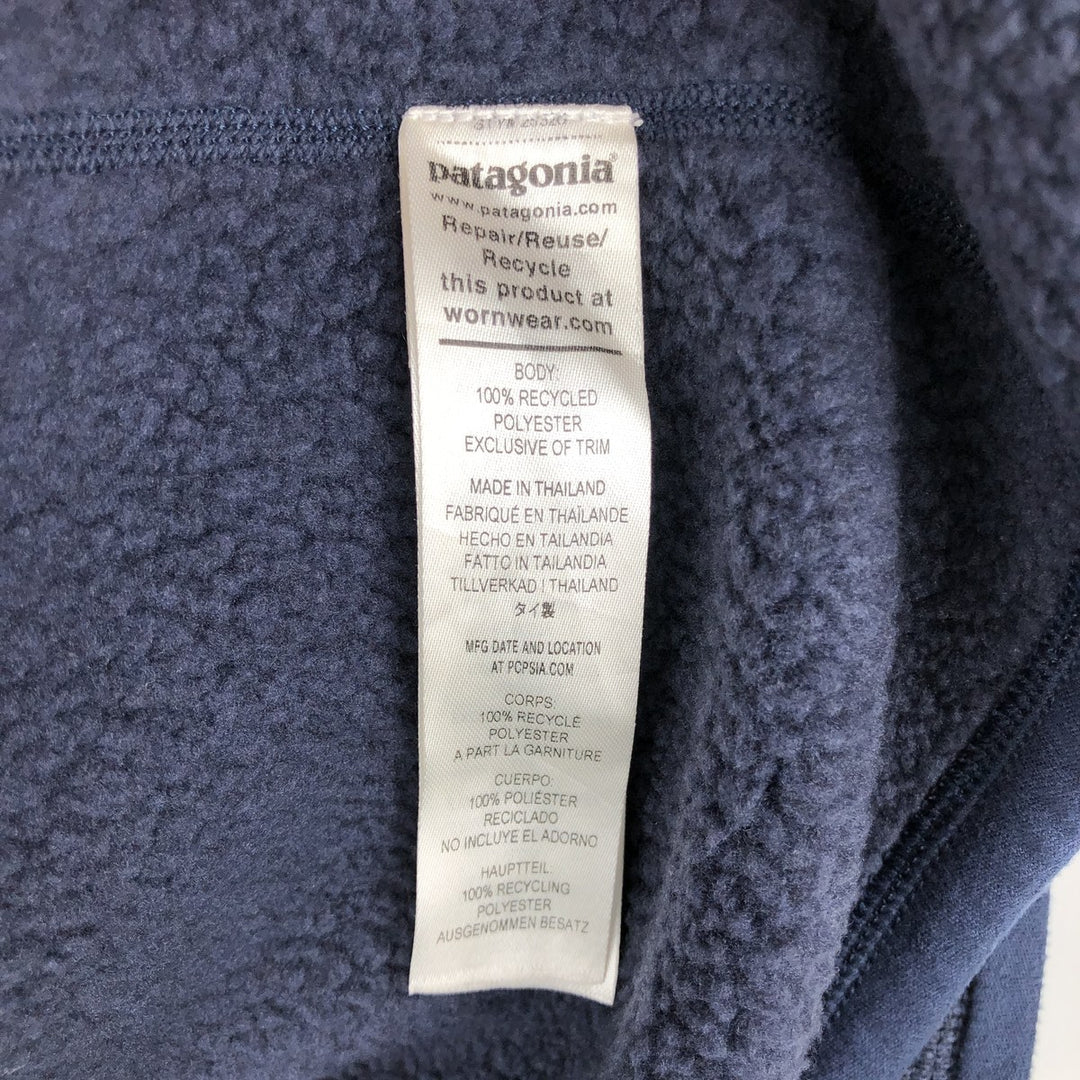 Patagonia Better Sweater Jacket 25528SP24 Advertising Fleece Jacket, Men's Size M (approx.) recycled polyester navy blue type Vintage Second Hand