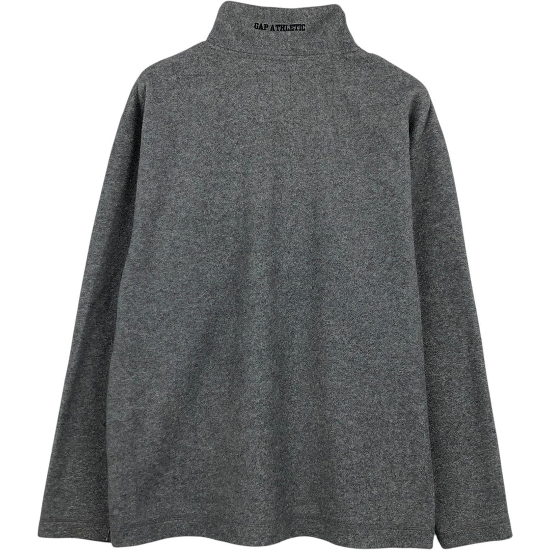 90'S GAP Vintage Half-Zip Fleece Pullover, Men's Size Medium polyester gray type Vintage Second Hand