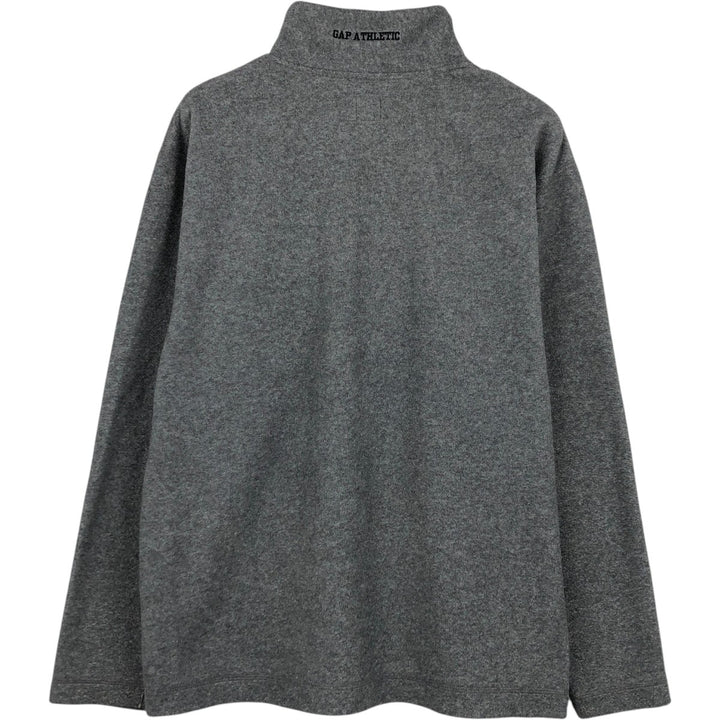 90'S GAP Vintage Half-Zip Fleece Pullover, Men's Size Medium polyester gray type Vintage Second Hand