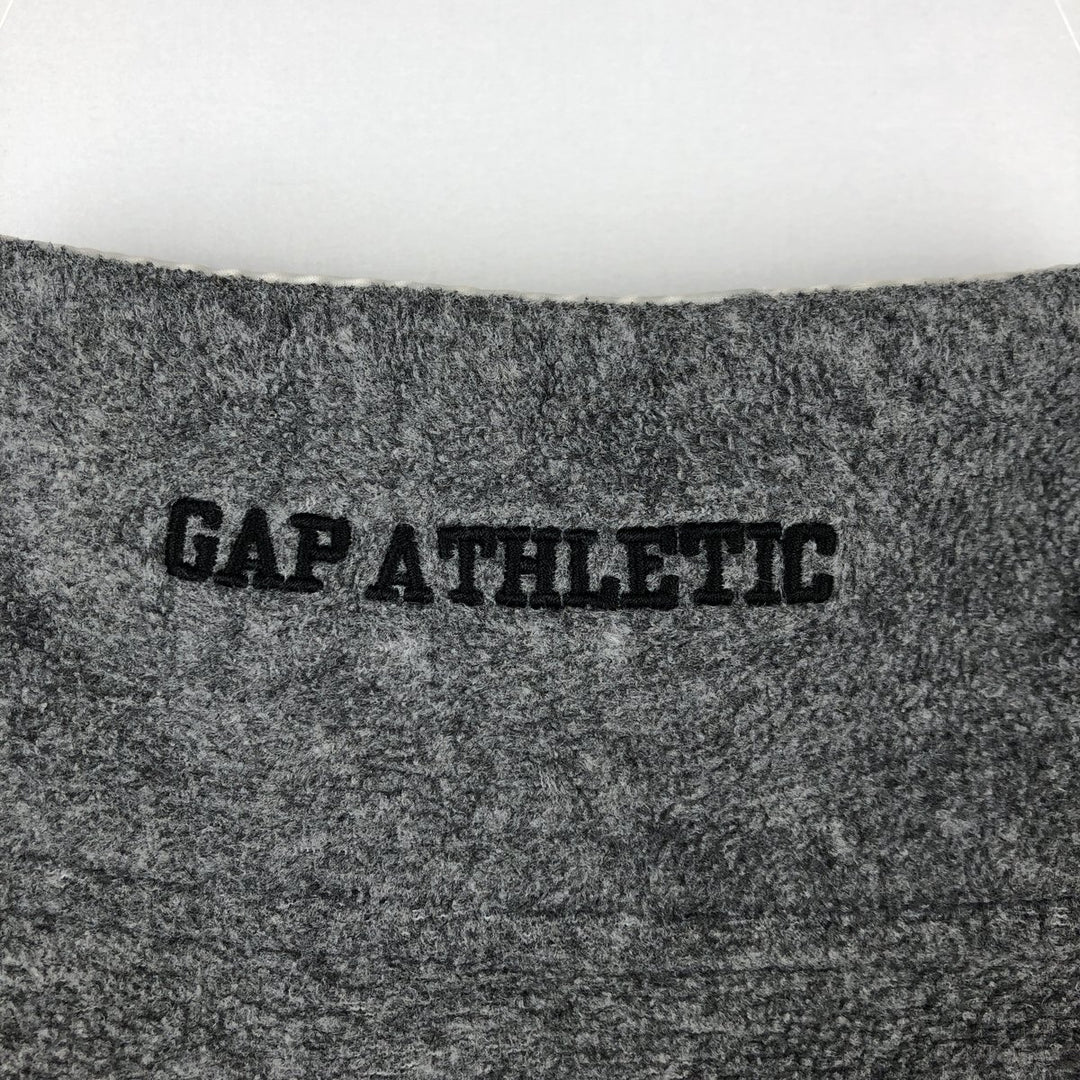 90'S GAP Vintage Half-Zip Fleece Pullover, Men's Size Medium polyester gray type Vintage Second Hand