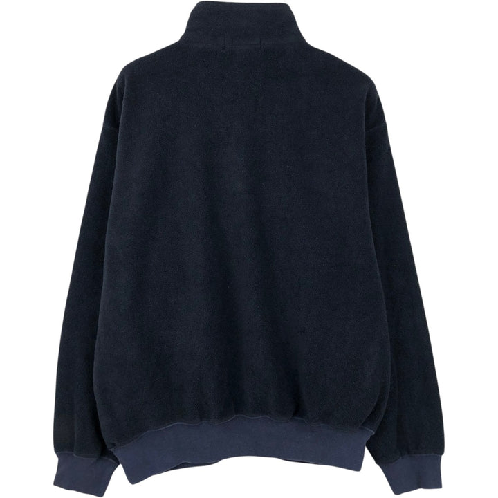 Ralph Lauren POLO by Ralph Lauren Half-Zip Fleece Pullover, Men's Size L polyester navy blue type Vintage Second Hand