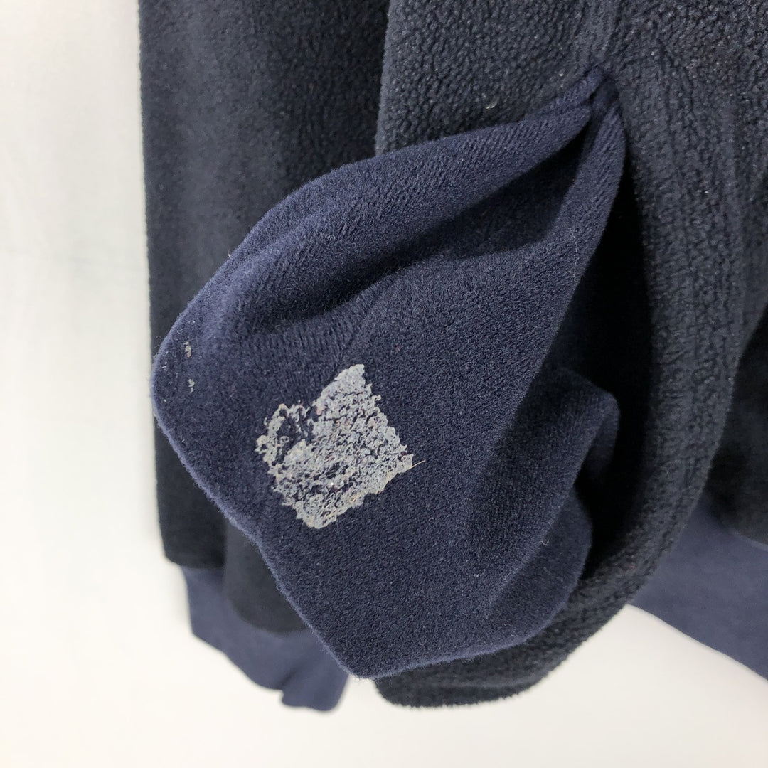 Ralph Lauren POLO by Ralph Lauren Half-Zip Fleece Pullover, Men's Size L polyester navy blue type Vintage Second Hand