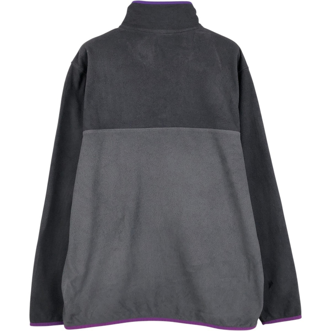 Patagonia Micro D Snap-T 26165SP19 Half-Button Fleece Pullover, Men's Size L (approx.) recycled polyester gray type Vintage Second Hand