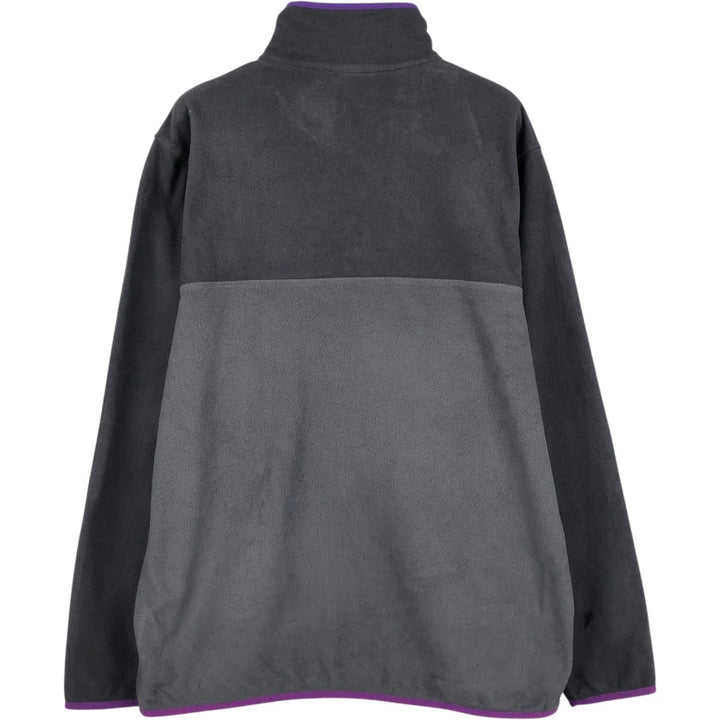 Patagonia Micro D Snap-T 26165SP19 Half-Button Fleece Pullover, Men's Size L (approx.) recycled polyester gray type Vintage Second Hand