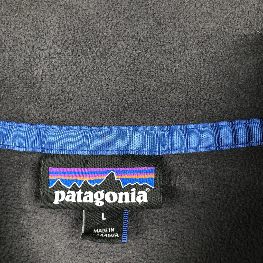 Patagonia Micro D Snap-T 26165SP19 Half-Button Fleece Pullover, Men's Size L (approx.) recycled polyester gray type Vintage Second Hand