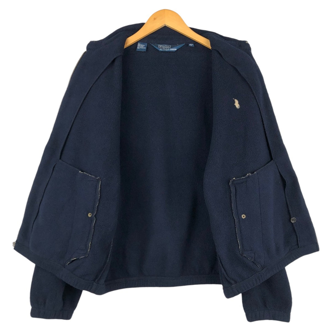 Ralph Lauren POLO by Ralph Lauren Swing Top Type Fleece Jacket Men's L size polyester navy blue type Vintage Second Hand
