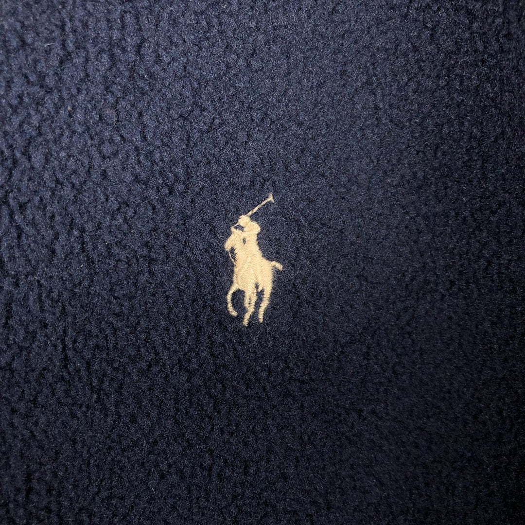 Ralph Lauren POLO by Ralph Lauren Swing Top Type Fleece Jacket Men's L size polyester navy blue type Vintage Second Hand