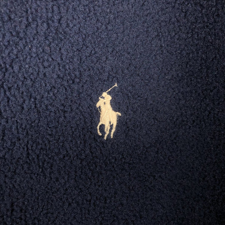 Ralph Lauren POLO by Ralph Lauren Swing Top Type Fleece Jacket Men's L size polyester navy blue type Vintage Second Hand